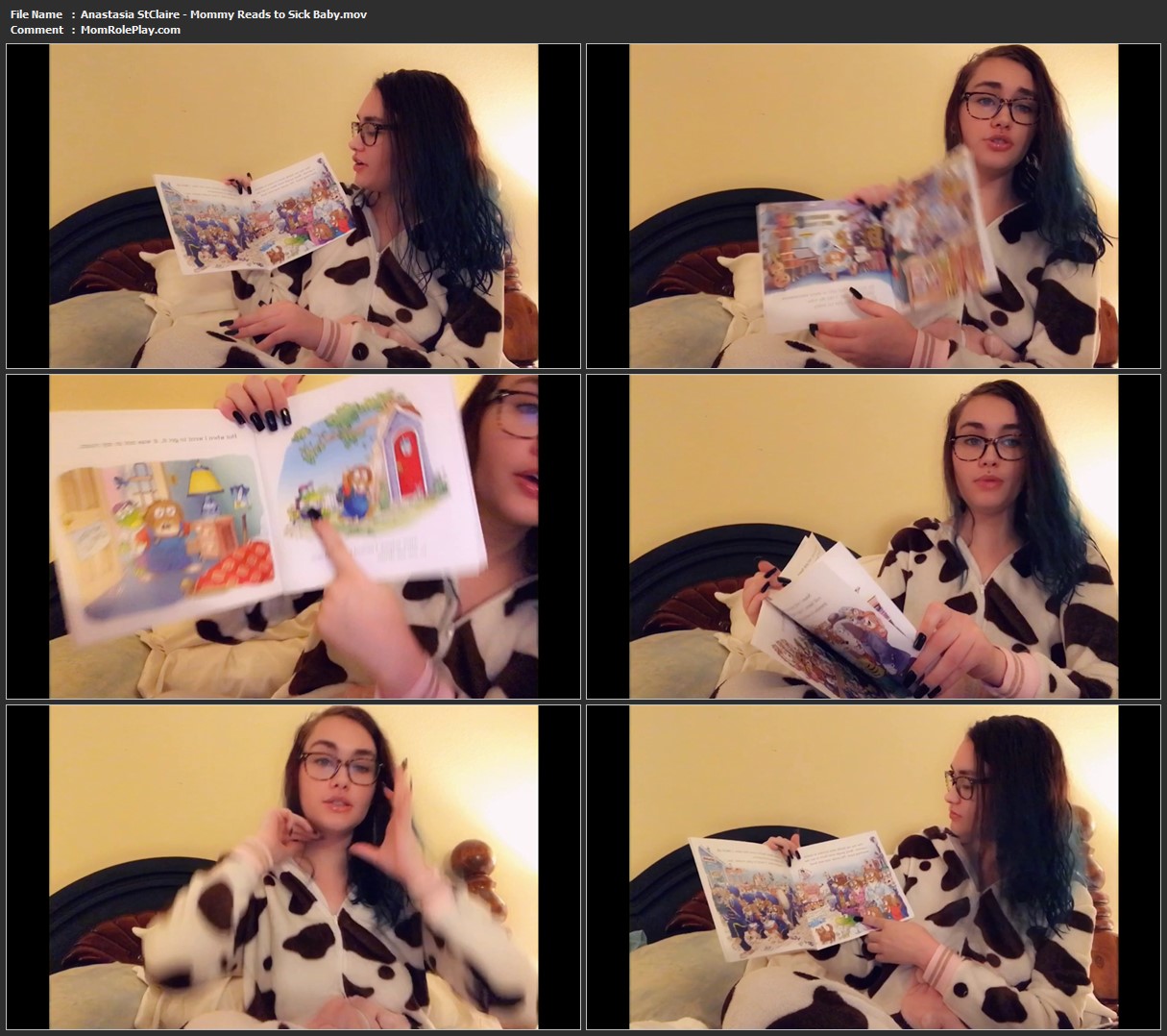 Anastasia StClaire - Mommy Reads to Sick Baby