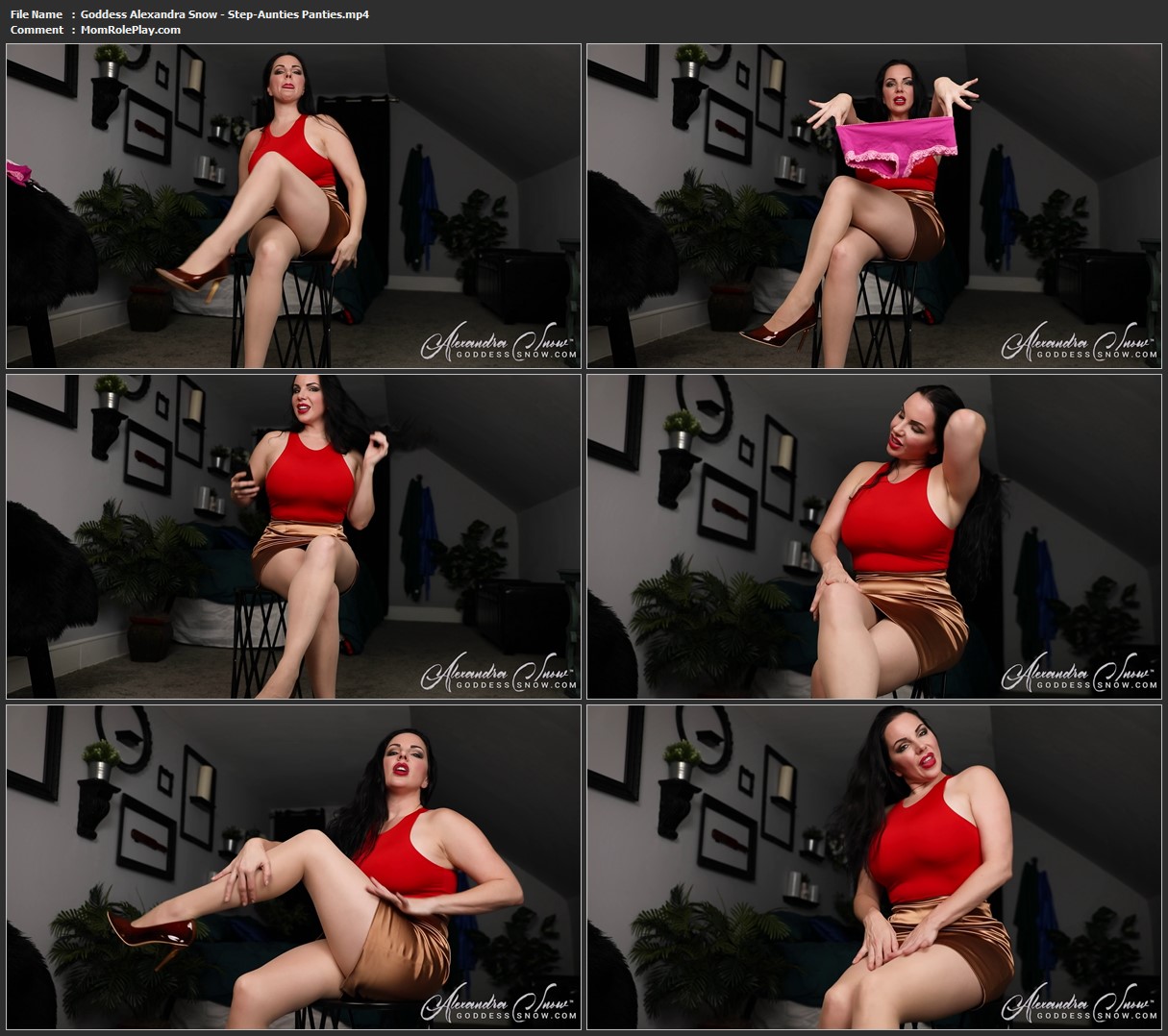 Goddess Alexandra Snow - Step-Auntie's Nylons