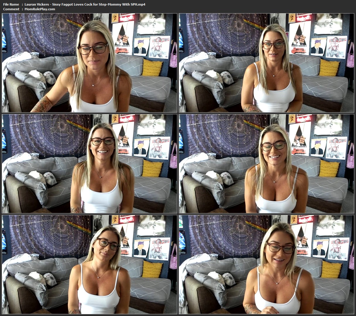Lauran Vickers - Sissy Faggot Loves Cock for Step-Mommy With SPH