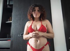 Veronica Russo - Moms Red Bikini